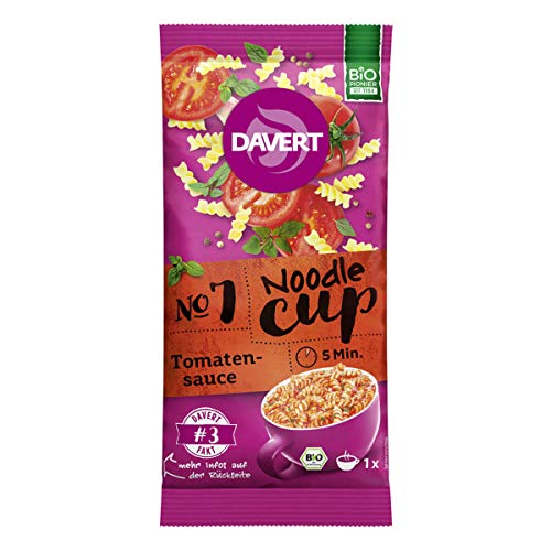 Davert - Noodle-Cup Tomatensauce - 67 g - 8er Pack von Davert