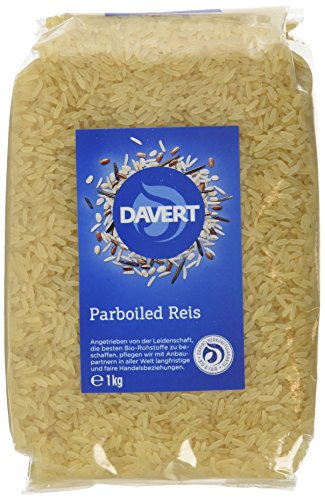 Davert Parboiled Reis Langkorn weiß, 2er Pack (2 x 1 kg) - Bio von Davert