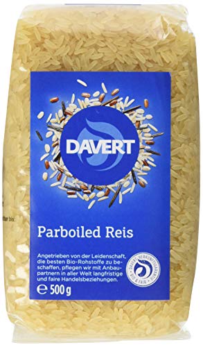 Davert Parboiled Reis Langkorn weiß, BIO 4er Pack (4x 500g) von Davert