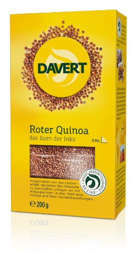 Davert Roter Quinoa, 4er Pack (4 x 200 g) - Bio von Davert