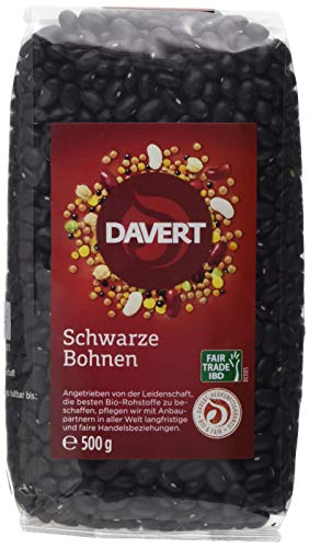 Davert Schwarze Bohnen, 4er Pack (4 x 500 g) von Davert