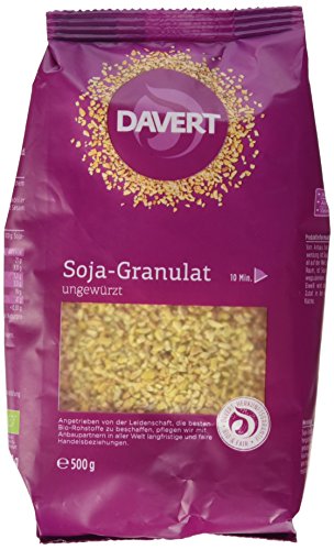 Davert Soja-Granulat, 2er Pack (2 x 500 g) - Bio von Davert