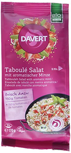 Davert Taboulé Salat, mit aromatischer Minze, 6er Pack (6 x 170 g) - Bio von Davert