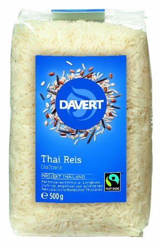 Davert Thai Reis weiß, 4er Pack (4x 500 g) - Bio von Davert