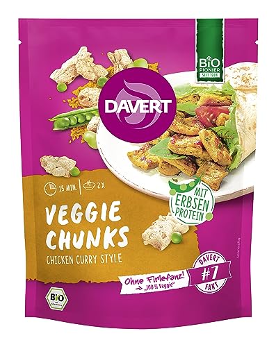 Davert Veggie - Chunks Curry, 75g (12er Pack) von Davert