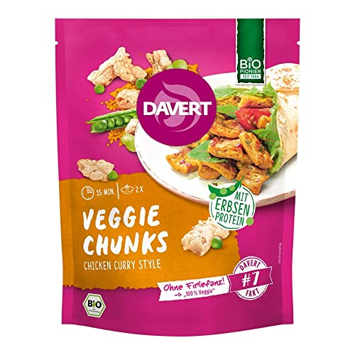 Davert Veggie - Chunks Curry, 75g (12er Pack) von Davert