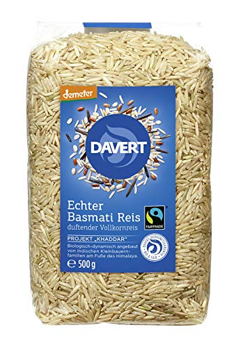 Davert - demeter Echter Basmati Reis Vollkornreis Fairtrade - 500 g - 8er Pack Davert - demeter Echter Basmati Reis Vollkornreis Fairtrade - 500 g - 8er Pack von Davert