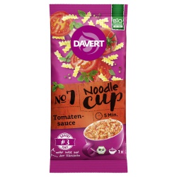 Noodle-Cup mit Tomatensauce Noodle-Cup mit Tomatensauce von Davert