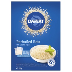 Parboiled-Reis im Kochbeutel, weiß von Davert
