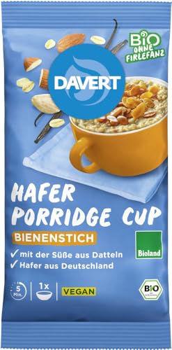 Porridge-Cup Bienenstich Bioland 65g 2 x 65 gr von Davert