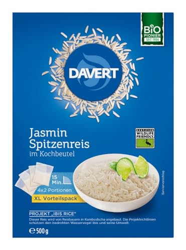 Weißer Jasminreis im Kochbeutel von Davert