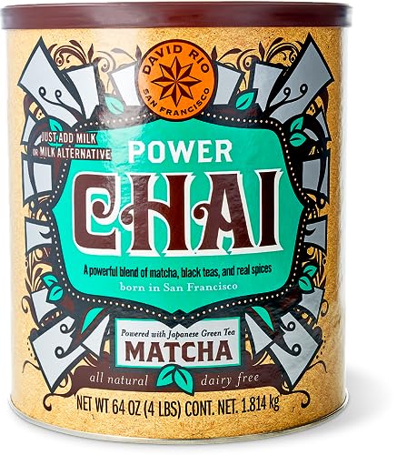 David Rio Power Chai Matcha aus San Francisco, Pappwickeldose (1 x 1814 g) von David Rio