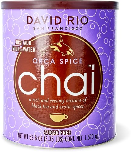 David Rio Chai Orca Spice zuckerfrei aus San Francisco (enthält jedoch Maltodextrin), Pappwickeldose (1 x 1520 g) von David Rio