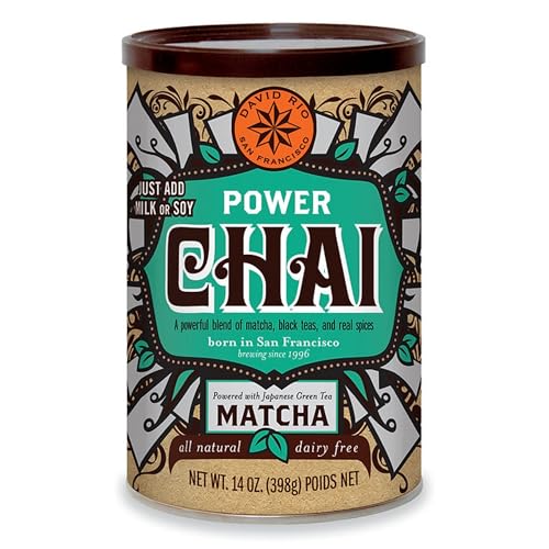 David Rio Power Chai Matcha aus San Francisco, Pappwickeldose (1 x 398 g) von David Rio
