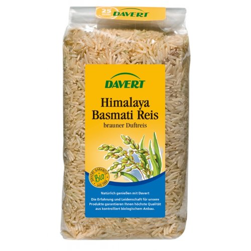 Davert, Himalaya Basmati Reis, braun, 500g. 1er Pack von Davert