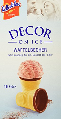 DeBeukelaer Decor On Ice Waffelbecher, 12er Pack (12 x 60 g) von De Beukelaer