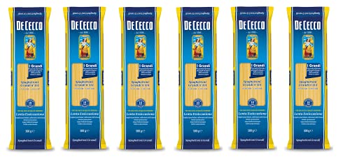 6x De Cecco Spaghettoni Grandi n°414 Italienische Pasta Teigwaren aus Hartweizengrieß 500g von De Cecco