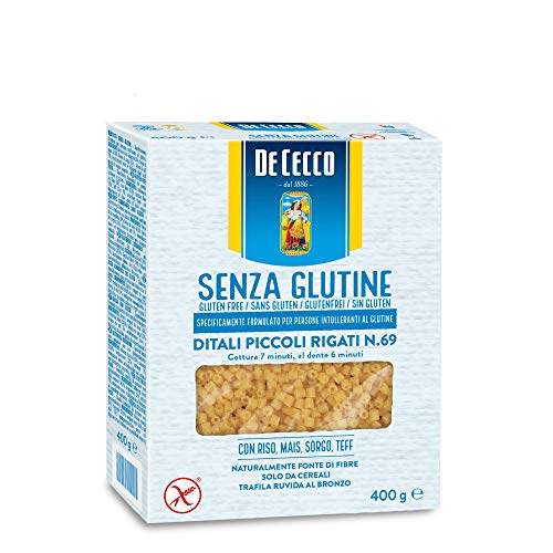 10x De Cecco Ditali Piccoli Rigati 400g senza Glutine Glutenfrei pasta nudeln von De Cecco