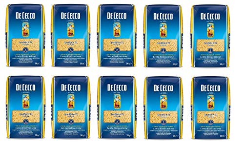 10x De Cecco Pasta 100% Italienisch Anellini n° 71 kurze Pasta 500g von De Cecco