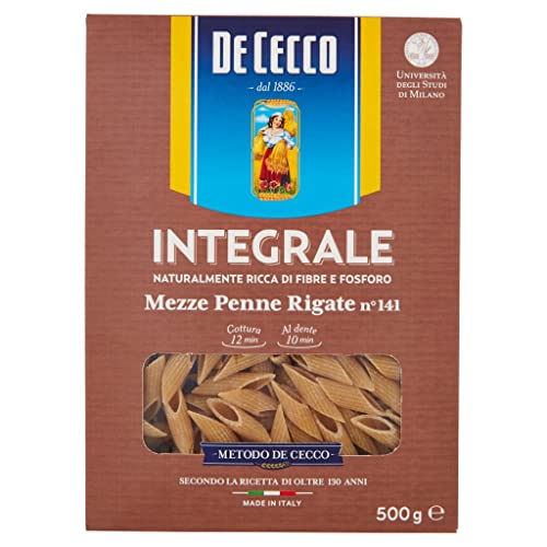 10x De Cecco Pasta Mezze penne rigate integrali Vollkorn italienisch Nudeln 500g 10x De Cecco Pasta Mezze penne rigate integrali Vollkorn italienisch Nudeln 500g von De Cecco