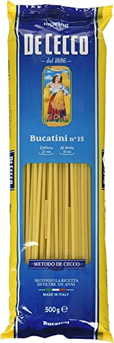 10x Pasta De Cecco 100% Italienisch Bucatini n. 15 Nudeln 500g von De Cecco