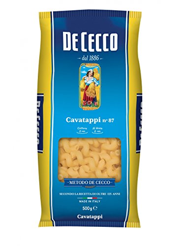 10x Pasta De Cecco 100% Italienisch Cavatappi n. 87 Nudeln 500g von De Cecco