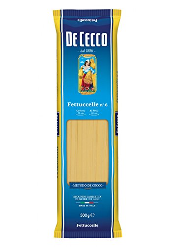 10x Pasta De Cecco 100% Italienisch Fettuccelle n. 6 Nudeln 500g von De Cecco