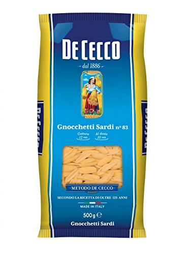 10x Pasta De Cecco 100% Italienisch Gnocchetti Sardi n. 83 Nudeln 500g von De Cecco