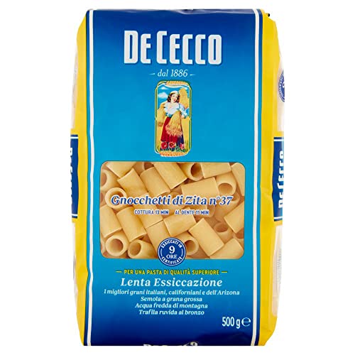 10x Pasta De Cecco 100% Italienisch Gnocchetti di Zita n. 37 Nudeln 500g von De Cecco