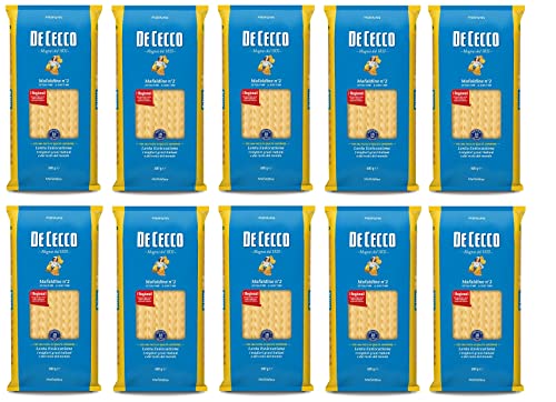 10x Pasta De Cecco 100% Italienisch Mafaldine n. 2 Nudeln 500g von De Cecco