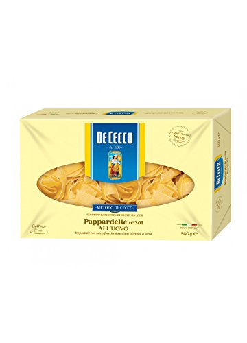 10x Pasta De Cecco 100% Italienisch Pappardelle n. 301 Nudeln mit ei 500g von De Cecco