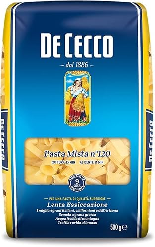 10x Pasta De Cecco 100% Italienisch Pasta Mista n° 120 gemischte pasta 500g von De Cecco
