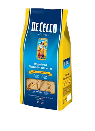 10x Pasta De Cecco 100% Italienisch Rigatoni Napoletani n 124 Nudeln 500g von De Cecco