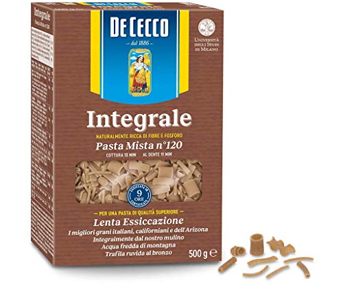 10x Pasta De Cecco Pasta mista integrali n. 120 Vollkorn italienisch Nudeln 500 g von De Cecco