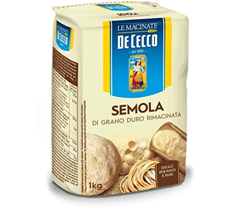 12x De Cecco Hartweizengrieß Semola di grano duro rimacinata 1kg von De Cecco