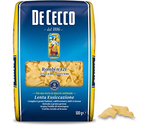 20x De Cecco Pasta 100% Italienisch Rombi n° 121 kurze Pasta 500g von De Cecco