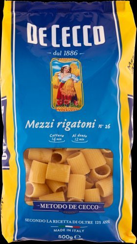 24x Pasta De Cecco 100% Italienisch Mezza Zita n. 17 Nudeln 500g von De Cecco