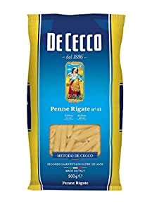 24x Pasta De Cecco 100% Italienisch Penne Rigate n. 41 Nudeln 500g von De Cecco