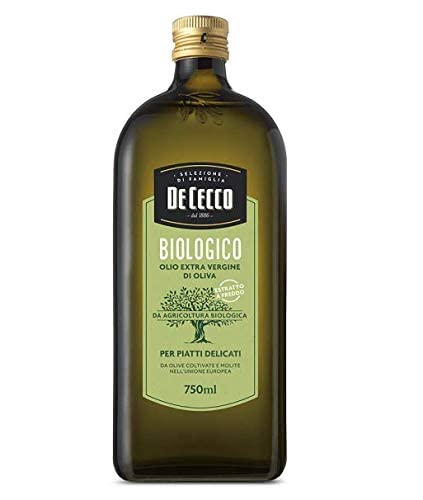 3x De Cecco Biologico Olio Extra Vergine Di Oliva Bio-Öl Natives Olivenöl Extra für delikate gerichte 750ml von De Cecco