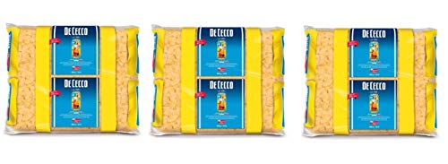 3x De Cecco Farfalle Pasta di Semola di Grano Duro Hartweizengrieß Pasta 100% Italienische Pasta Kurze Pasta Packung mit 3Kg von De Cecco