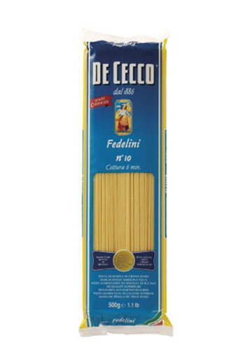 3x De Cecco Nudeln 'Fedelini' n.10, 500 g von De Cecco