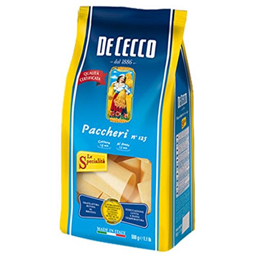 3x De Cecco Nudeln 'Paccheri' n.125, 500 g von De Cecco
