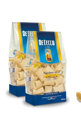 3x De Cecco Nudeln 'Paccheri' n.125, 500 g von De Cecco