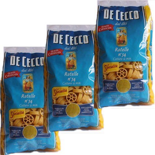 3x De Cecco Nudeln 'Rotelle' n.54, 500 g von De Cecco