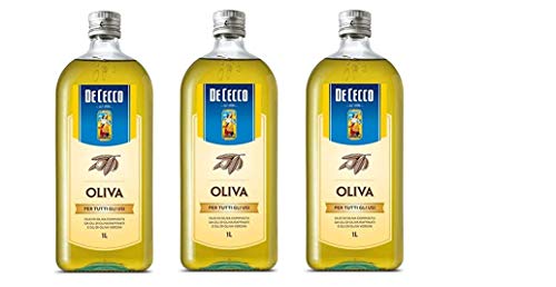 3x De Cecco Olio di Oliva Olivenöl für alle Zwecke Würze milder Geschmack 1lt von De Cecco