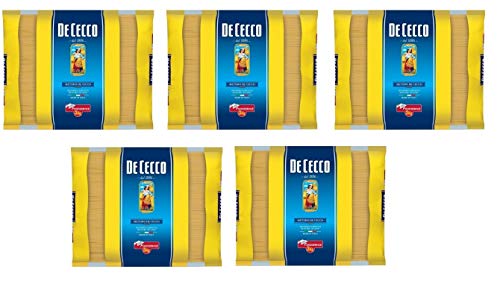 5x De Cecco Spaghettini Pasta di Semola di Grano Duro Hartweizengrieß Pasta 100% Italienische Pasta Längliche Pasta Packung mit 3Kg von De Cecco