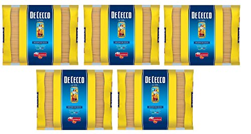 5x De Cecco Spaghettoni Quadrati Pasta di Semola di Grano Duro Hartweizengrieß Pasta 100% Italienische Pasta Längliche Pasta Packung mit 3Kg von De Cecco