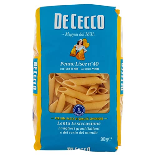 5x Pasta De Cecco 100% Italienisch Penne Lisce n. 40 Nudeln 500g von De Cecco