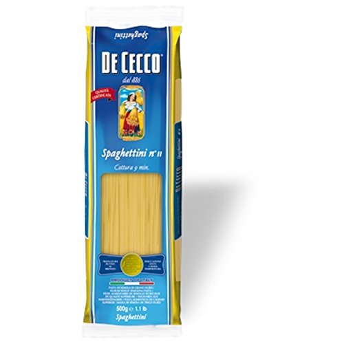 5x Pasta De Cecco 100% Italienisch Spaghettini n. 11 Nudeln 500g von De Cecco