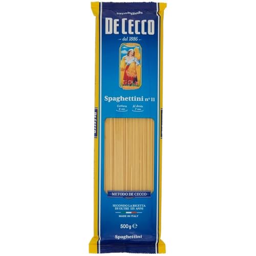 5x Pasta De Cecco 100% Italienisch Spaghettini n. 11 Nudeln 500g von De Cecco